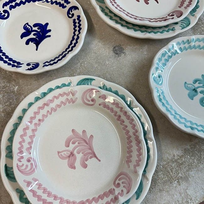 Antica Plate 25cm Burgundy