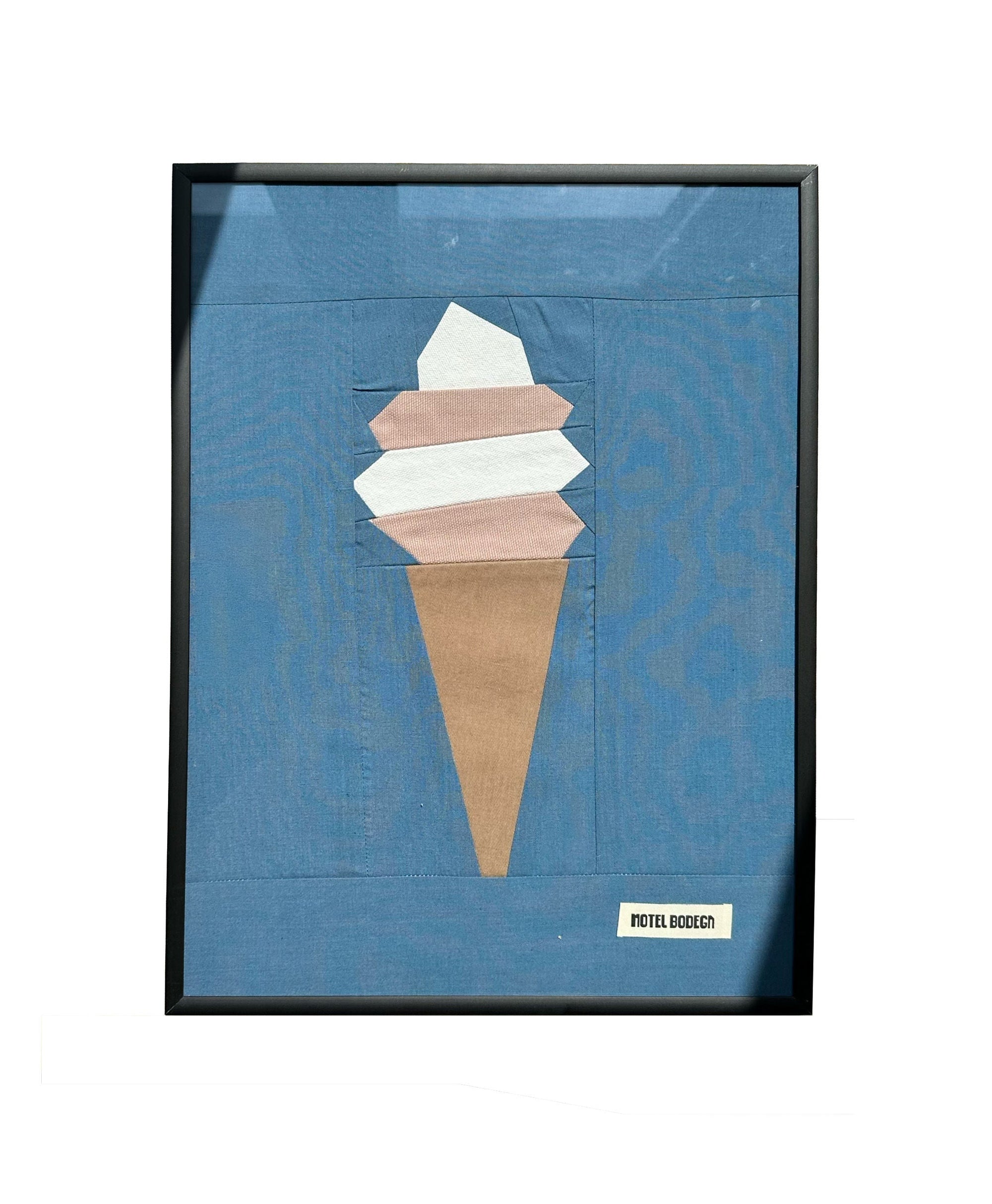 Ice Cream Original Quilted Artwork in Frame