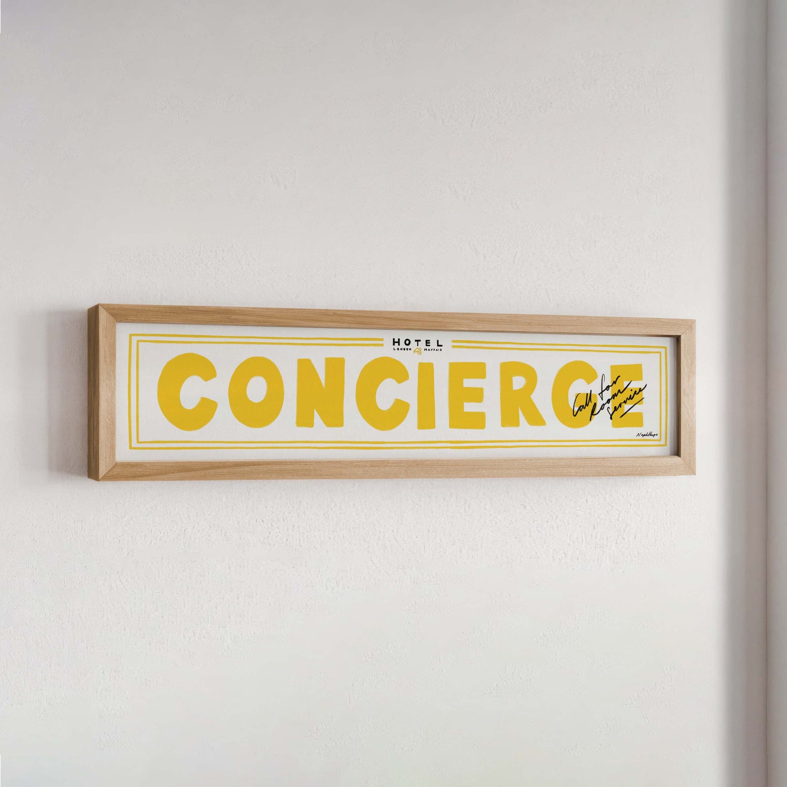 Concierge Panoramic Framed Print