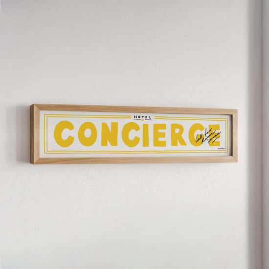 Concierge Panoramic Framed Print