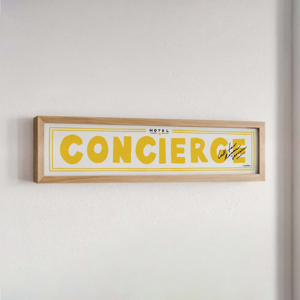 Concierge Panoramic Framed Print