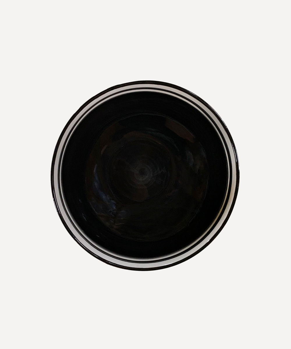 Helecho Salad Bowl, Jet Black