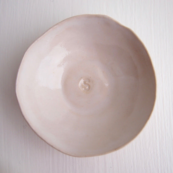 Ceramic Handmade Pair of Black and White Salt + Pepper Dish