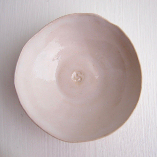 Ceramic Handmade Pair of Black and White Salt + Pepper Dish