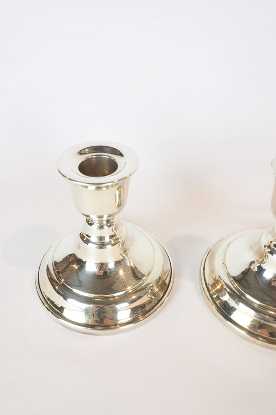 Vintage Silver Plated Candlesticks