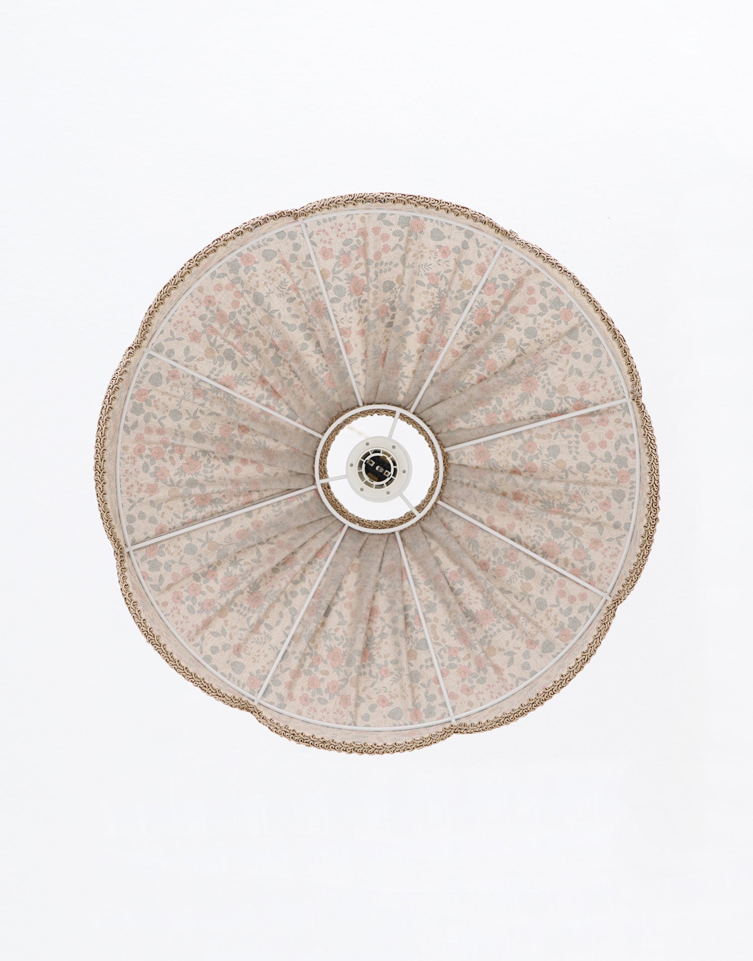 Floral-Shaped Pendant Light Cosette Printed “English Garden”