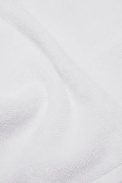 Organic Cotton Face Towel - Classic White