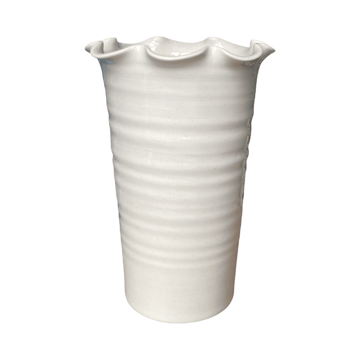 Frilly Vase Stoneware - Large