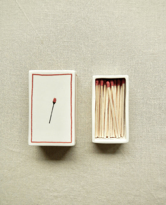 ‘Rose’ Ceramic Matchbox