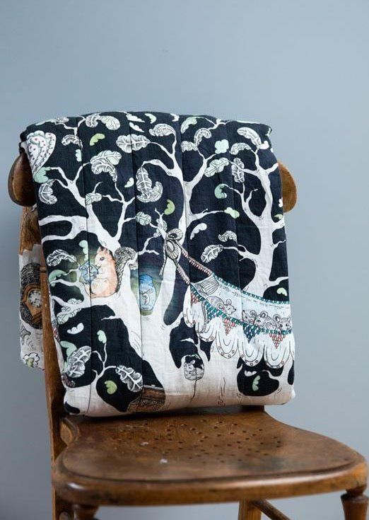 The Enchanted Forest Quilted Blanket