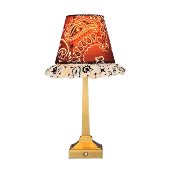 Charlie Table Lamp Brown Paisley