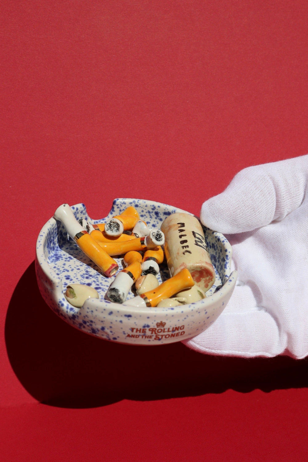Cigarette and Wine Ashtray