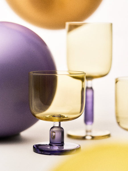 Frosted Berry Wine Glass SHORT