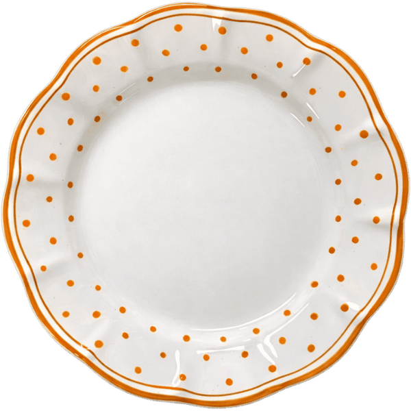 Plumetis Plate, Orange - 25cm