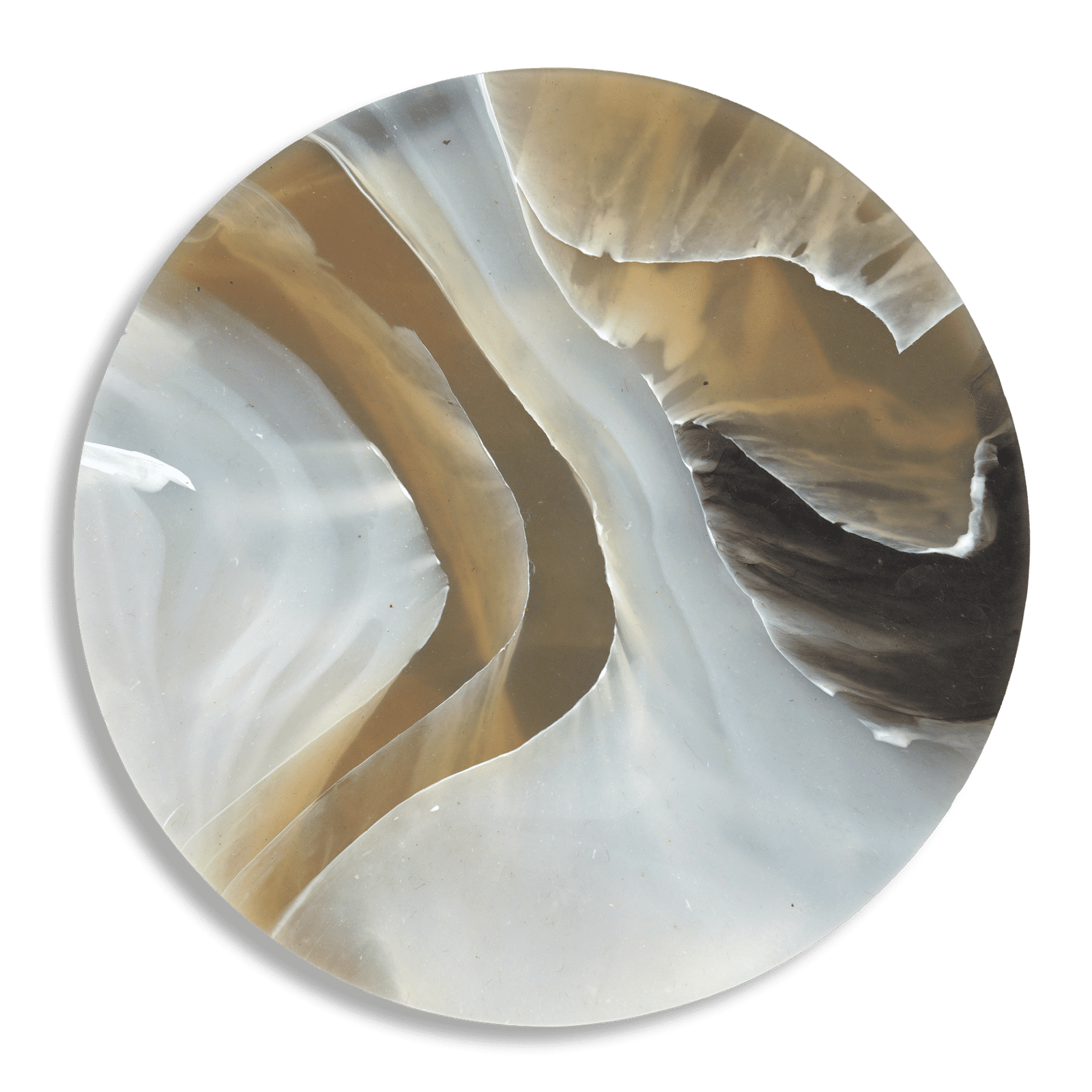 Recycled Plastic Set of 4 Gift-Boxed Coasters Tortoiseshell Caramel