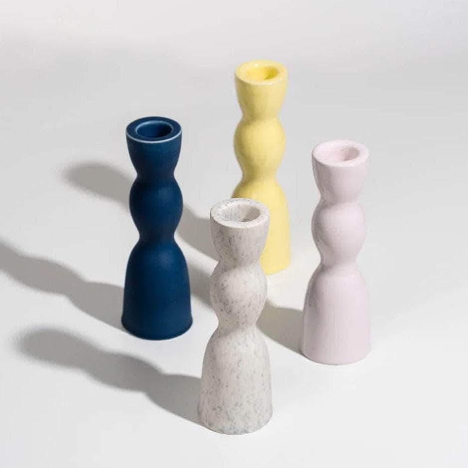 Blush Low Wave Candleholder