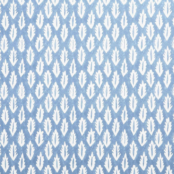 Forest Printed Fabric Linen/Cotton Blue Sample