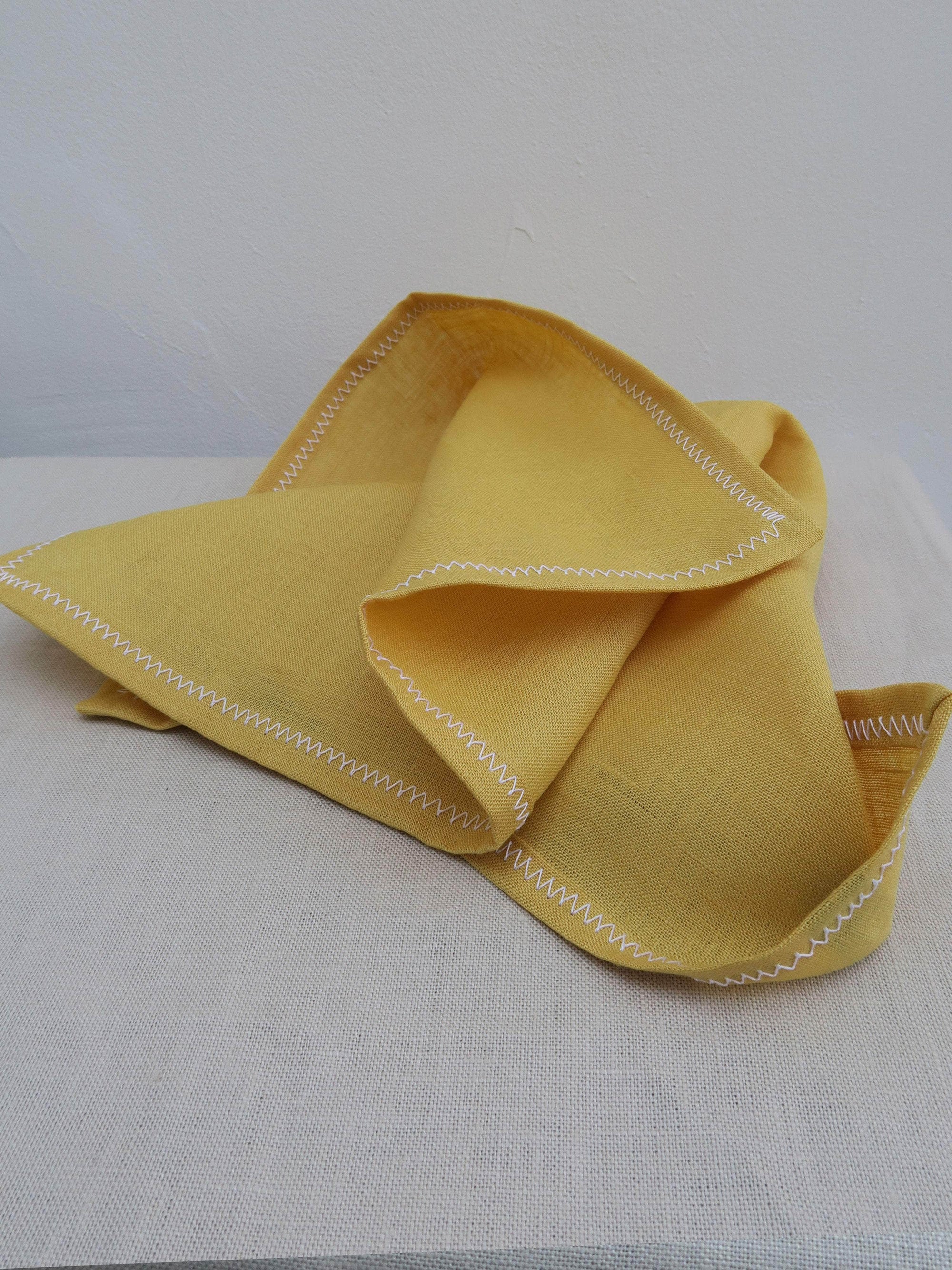 Irish Linen Napkin - Sunshine Yellow