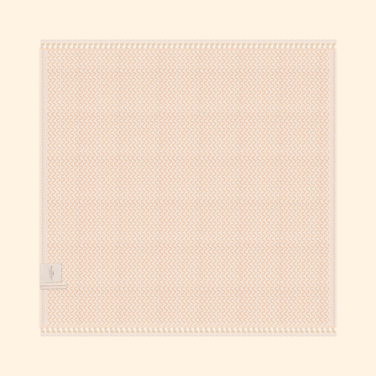 Silent Ripple Pure Cotton Blanket In Tan
