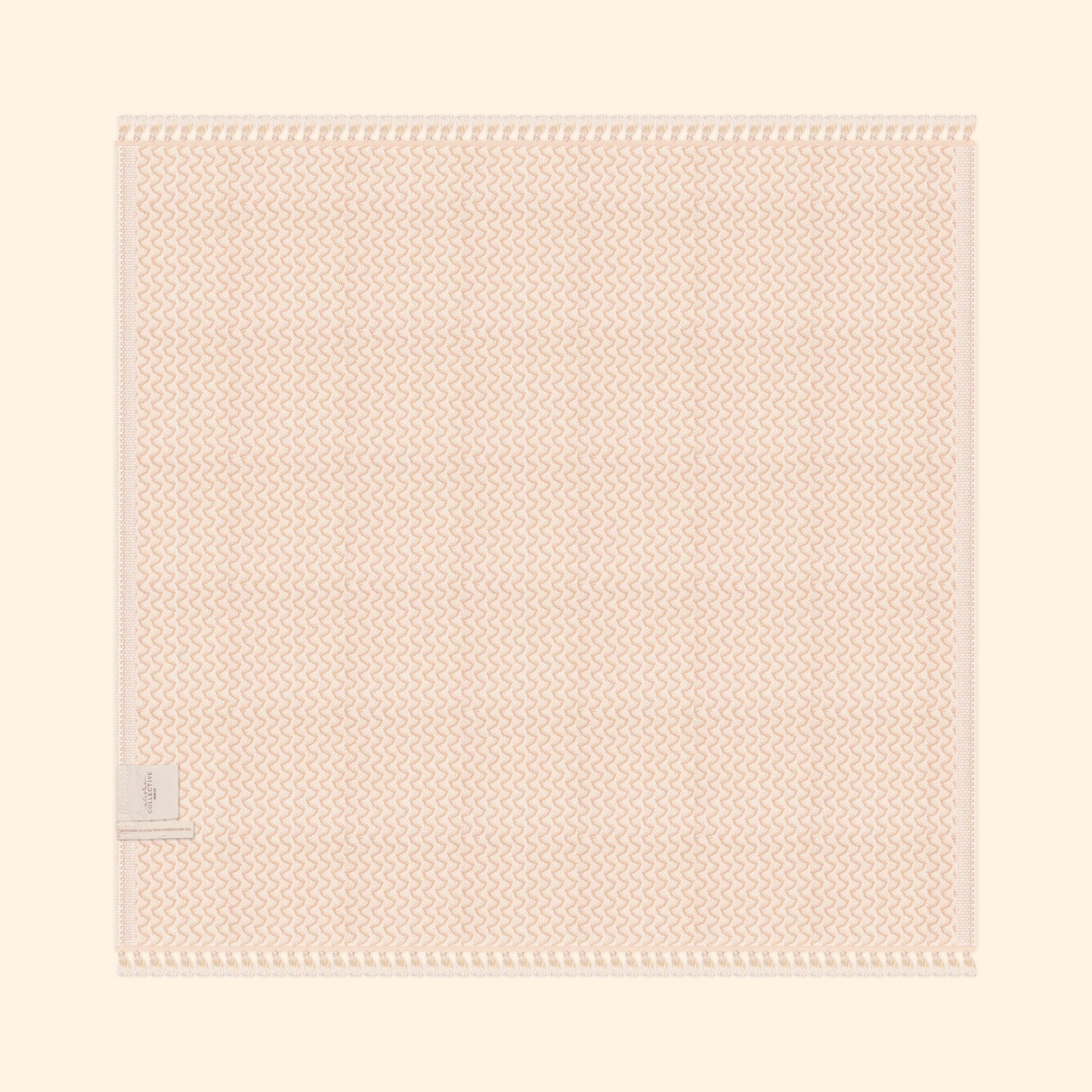 Silent Ripple Pure Cotton Blanket In Tan