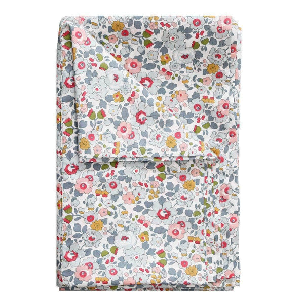 Flat Top Sheet Made With Liberty Fabric Betsy Grey