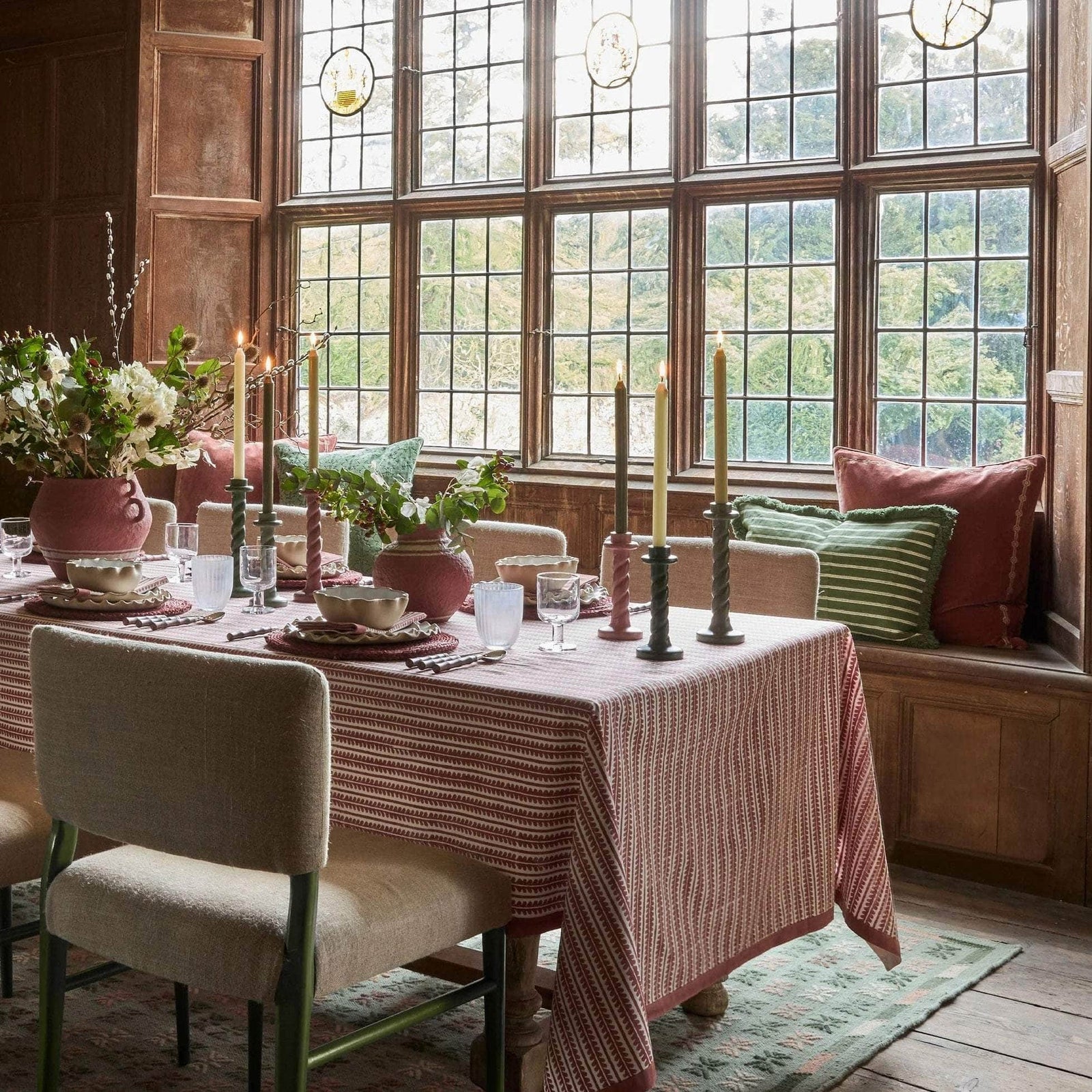 Bel Napkins, Set Of Four - Red