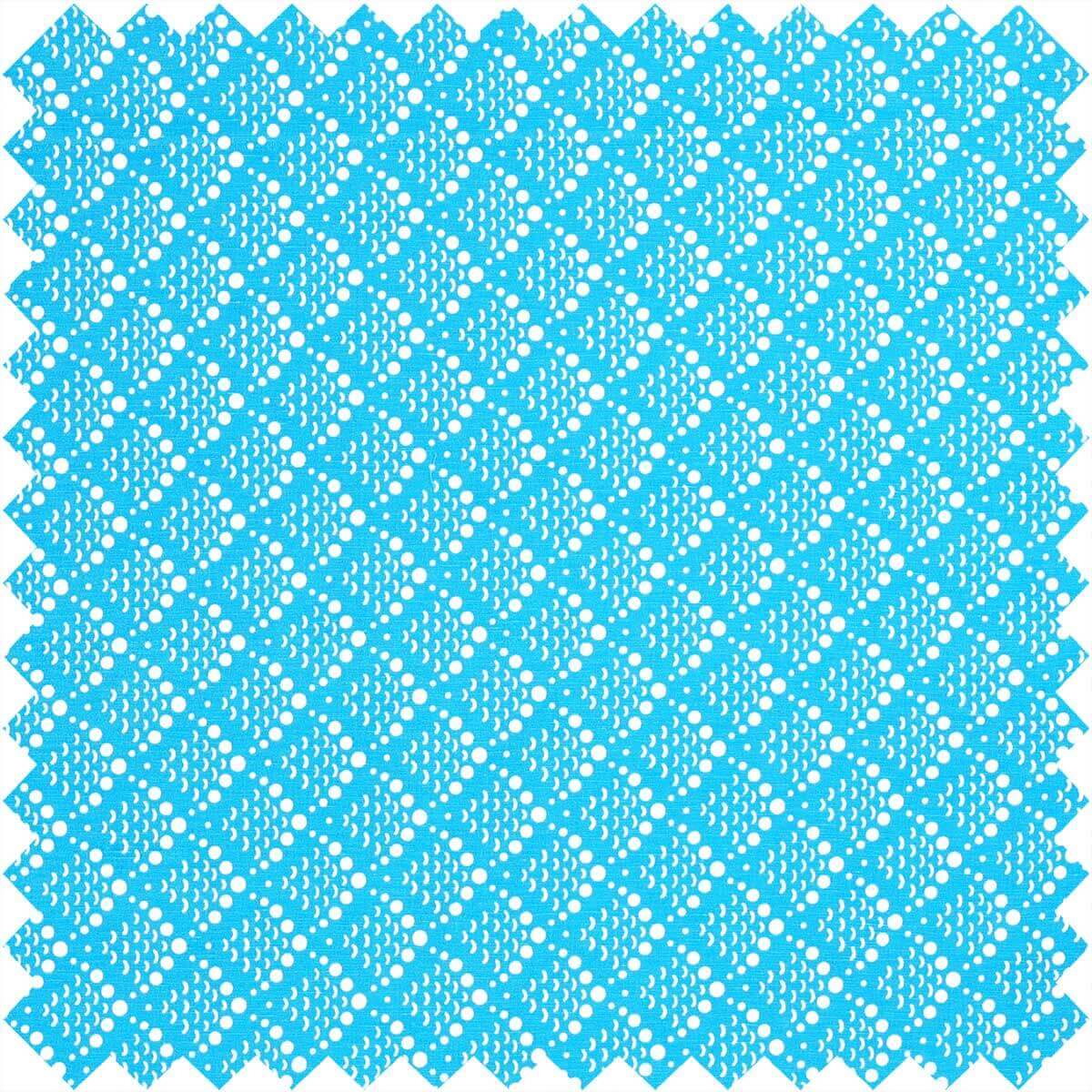 Blue Solid Fish Scale Fabric