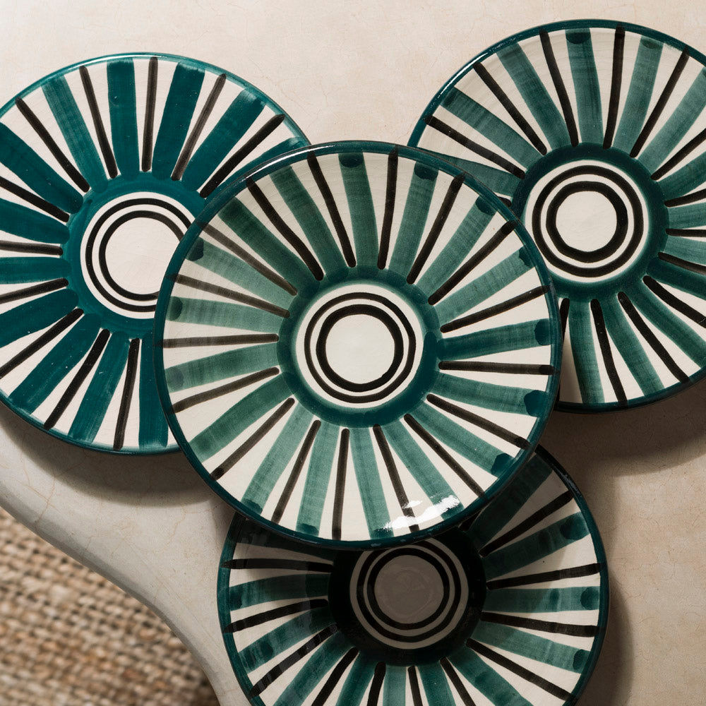 Blue Safi Dessert Plate