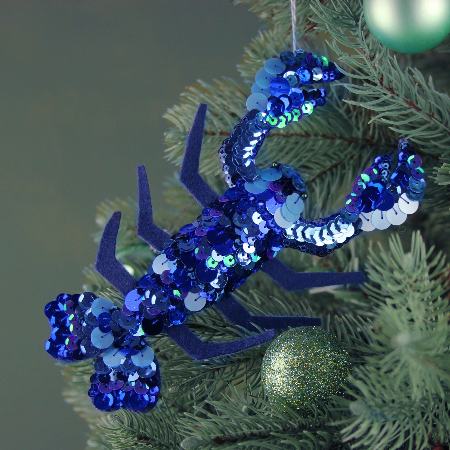 Lola The Lobster Sequin Hanging Ornament