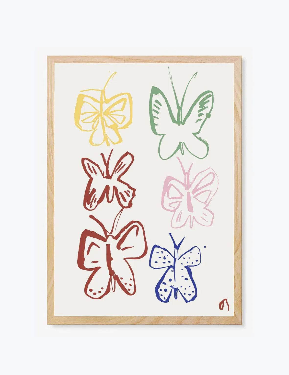 The Butterflies in Colour Print