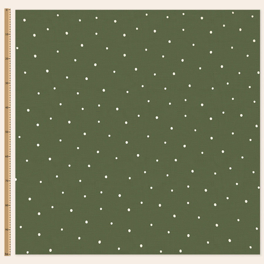 Dolce Daisies Fabric, Pistachio, Metre