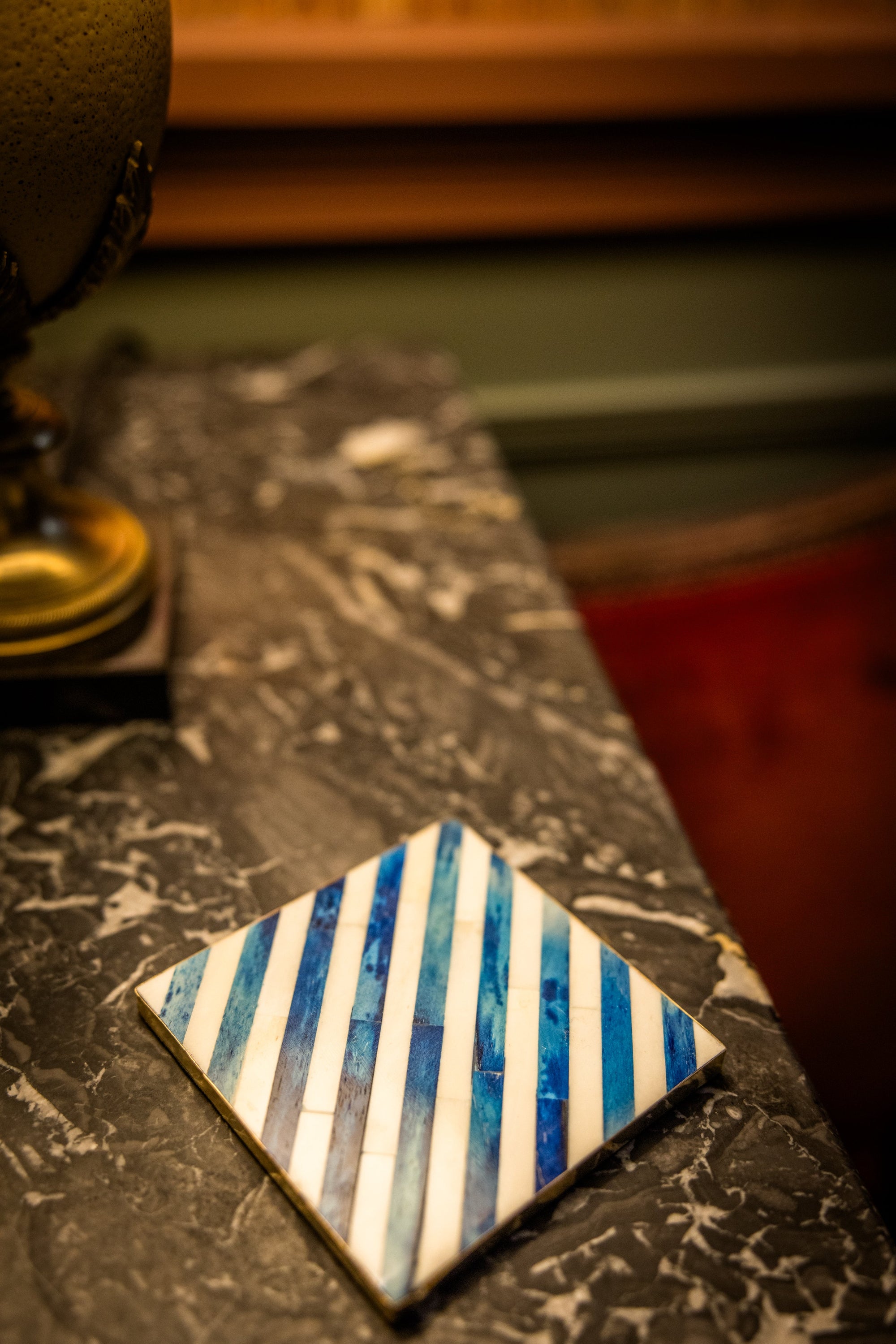 Coasters | Inlay Striped | Multi Coloured