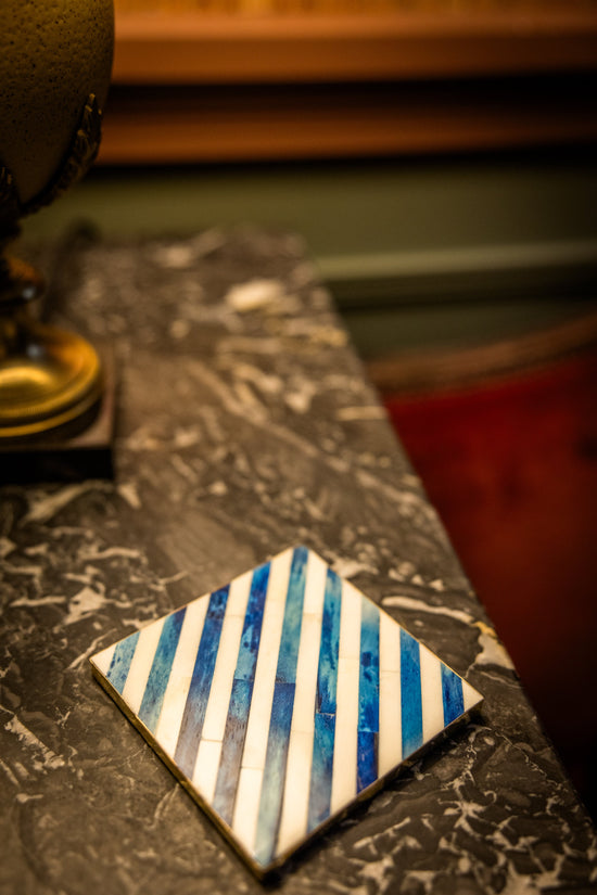 Coasters | Inlay Striped | Multi Coloured