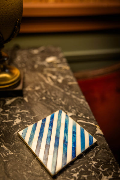 Coasters | Inlay Striped | Multi Coloured