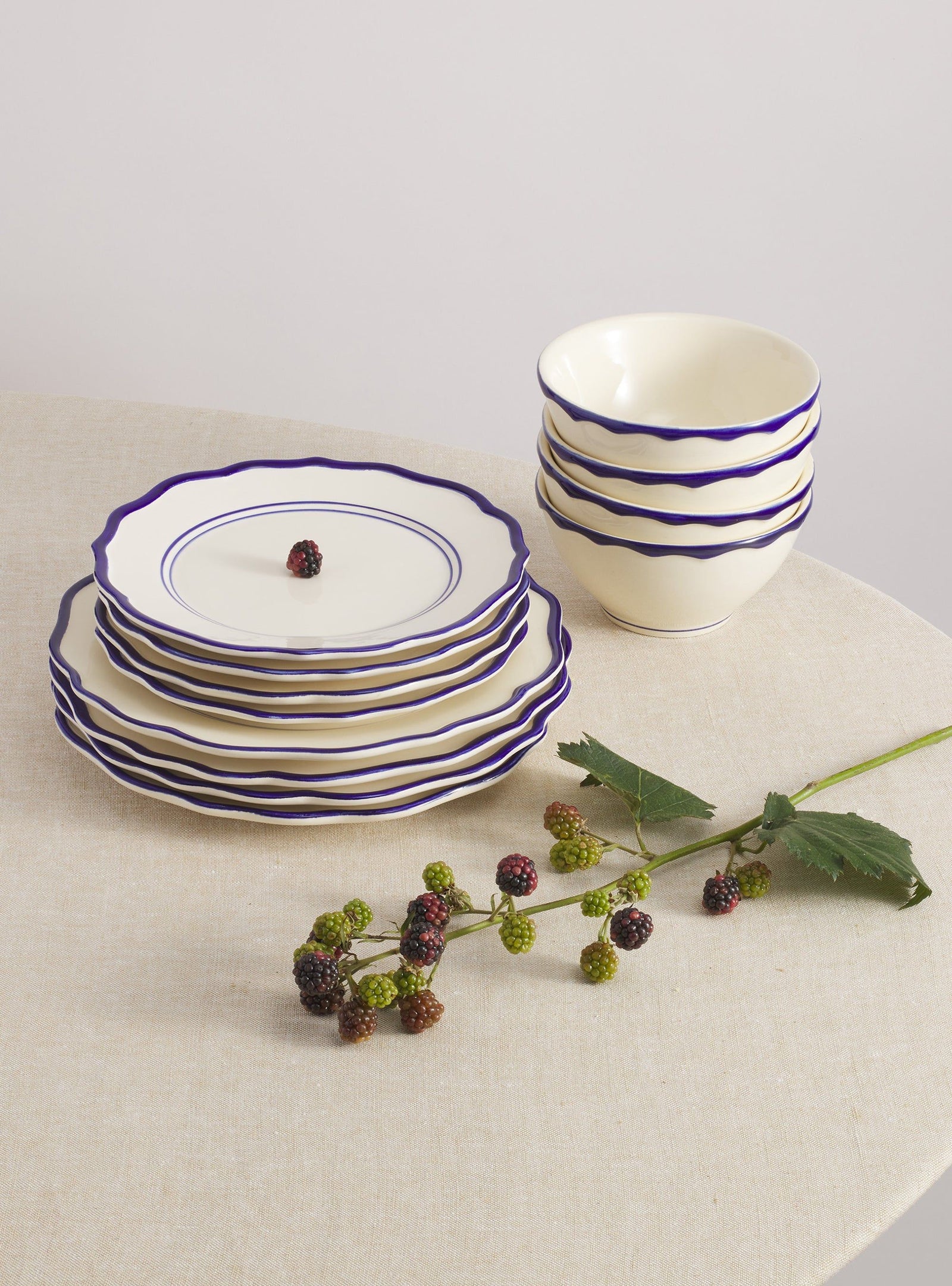Jane 12 Piece Dinnerware Set with Cereal Bowl