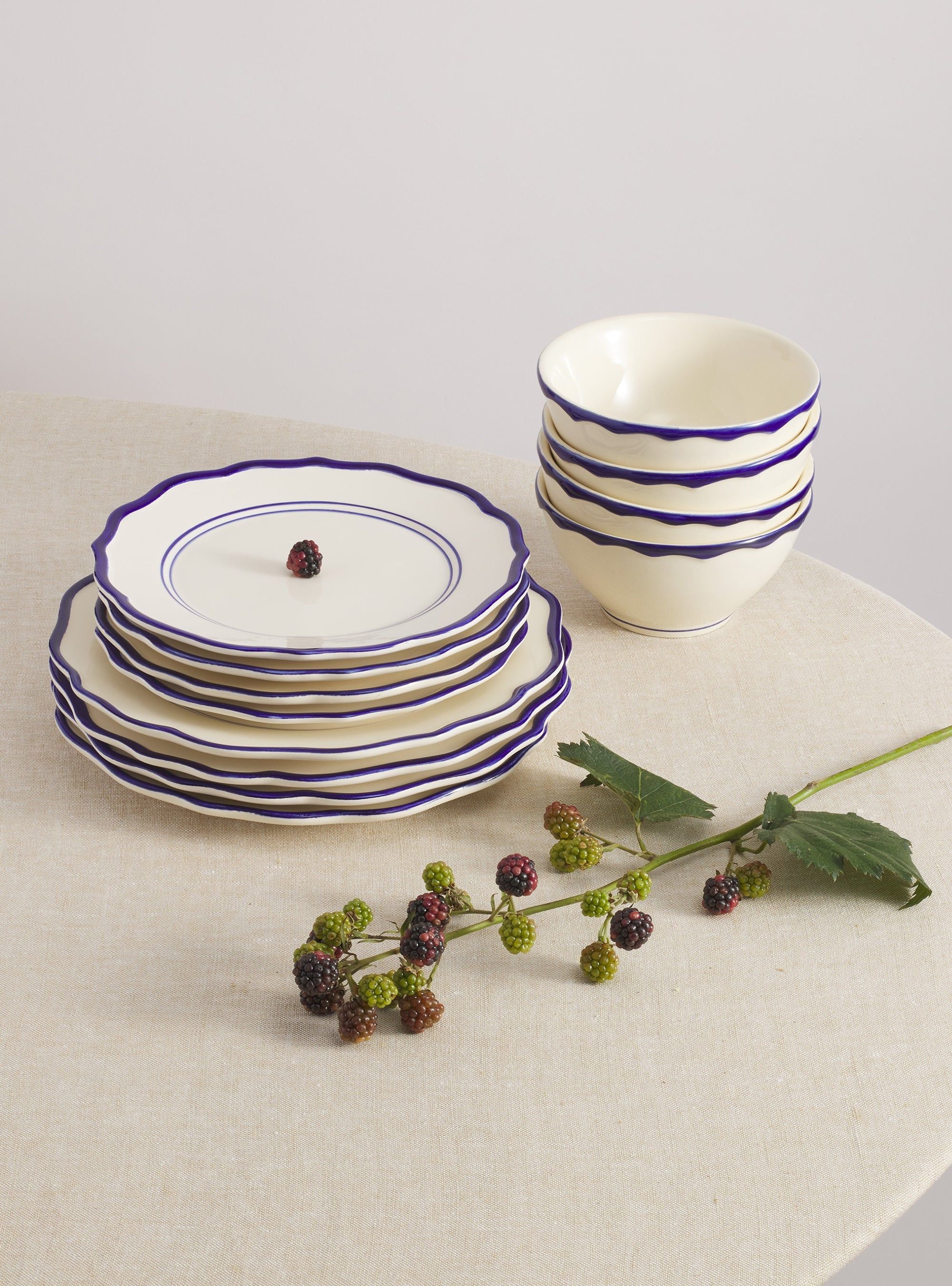 Jane 12 Piece Dinnerware Set with Cereal Bowl