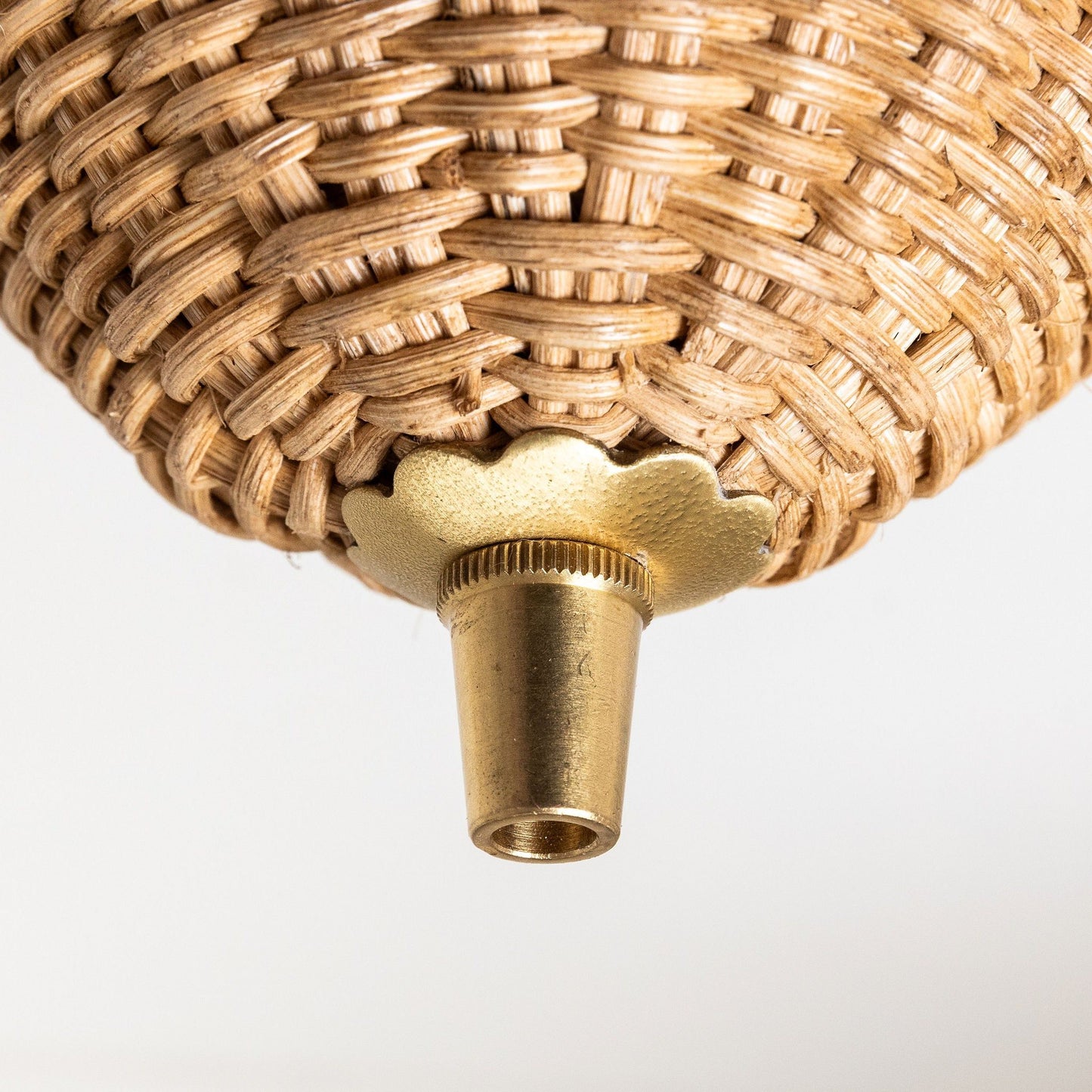 Rita Rattan Ceiling Rose, Natural