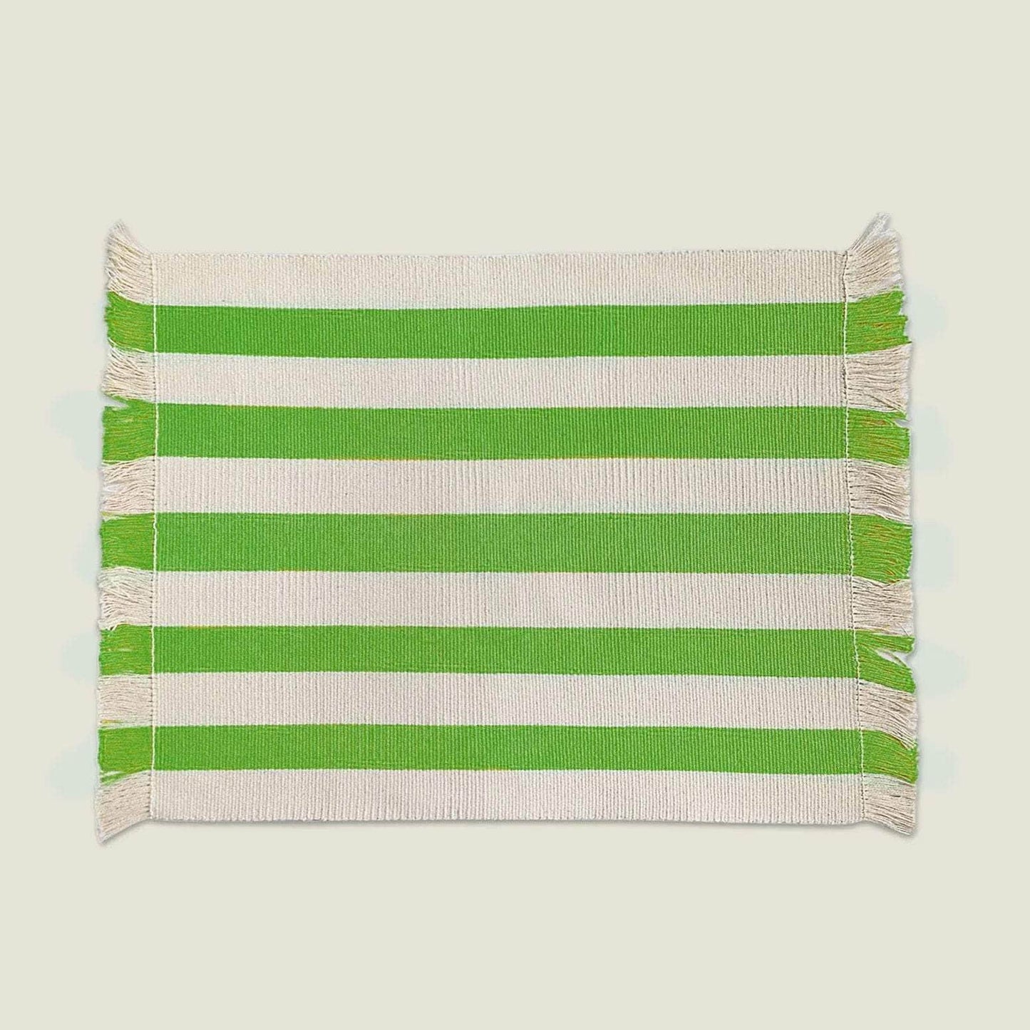 Olivia Striped Woven Placemats (Set of 2)