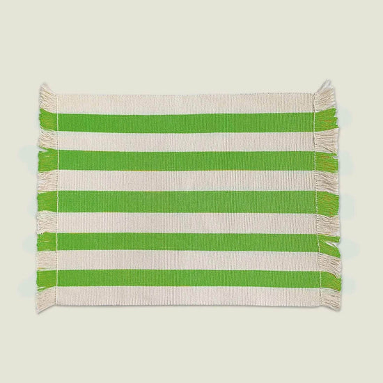 Olivia Striped Woven Placemats (Set of 2)