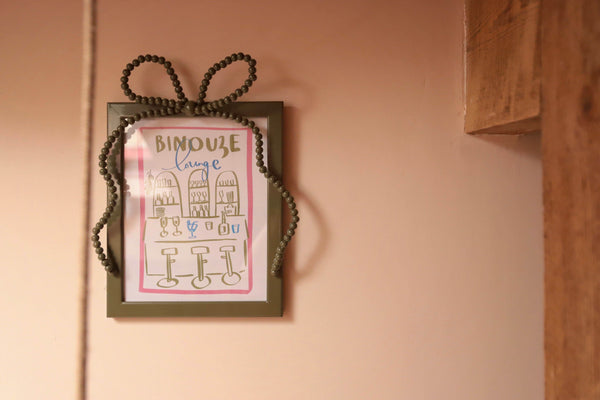 Beaded Bow Frame