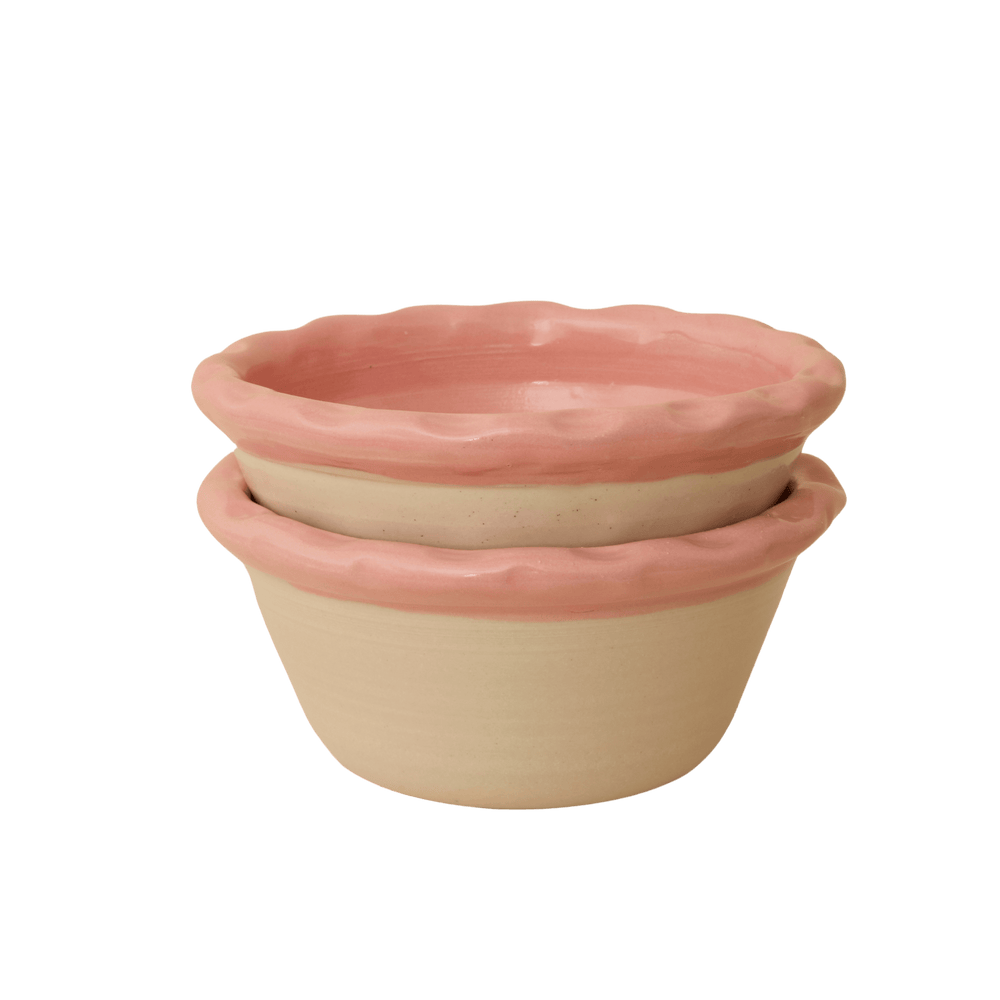 Dimple Bowls (Set of two) - Pink
