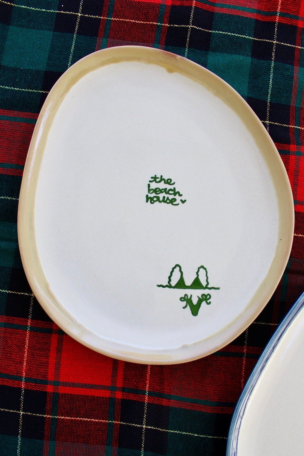 “the beach house” Hand-painted Platter