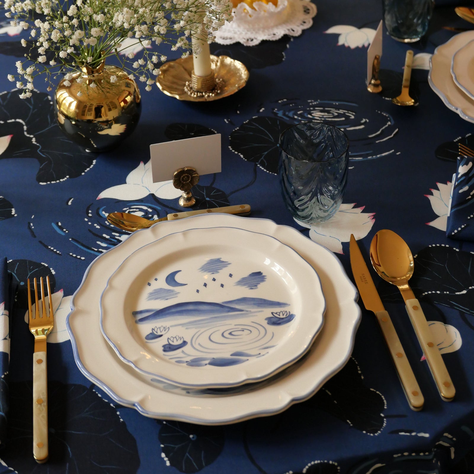 Night Pond Salad Plate