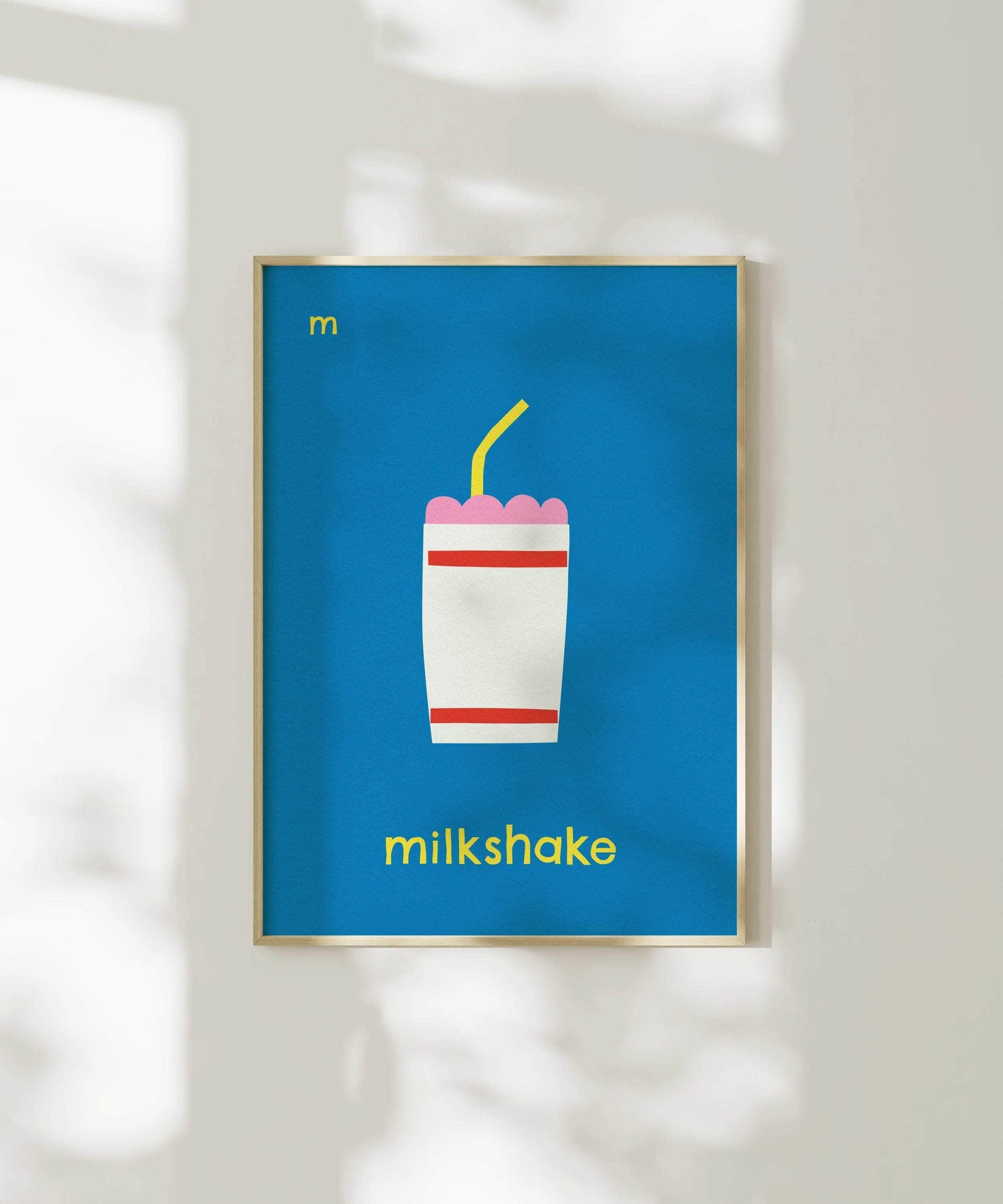M for Milkshake Print