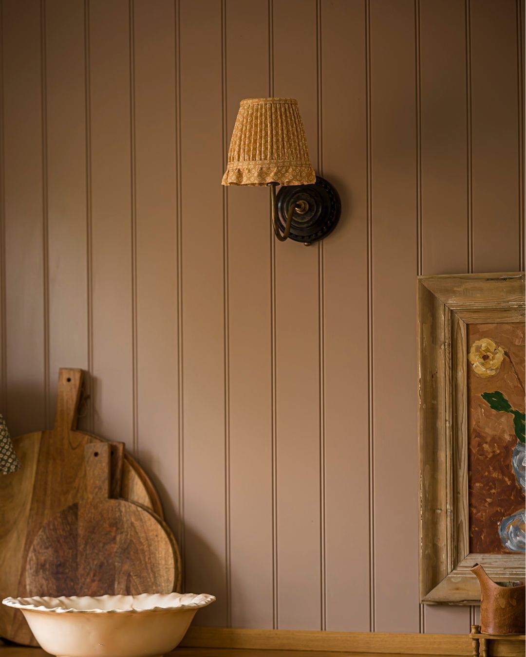 Florina in Buttercup Wall Light Lampshade