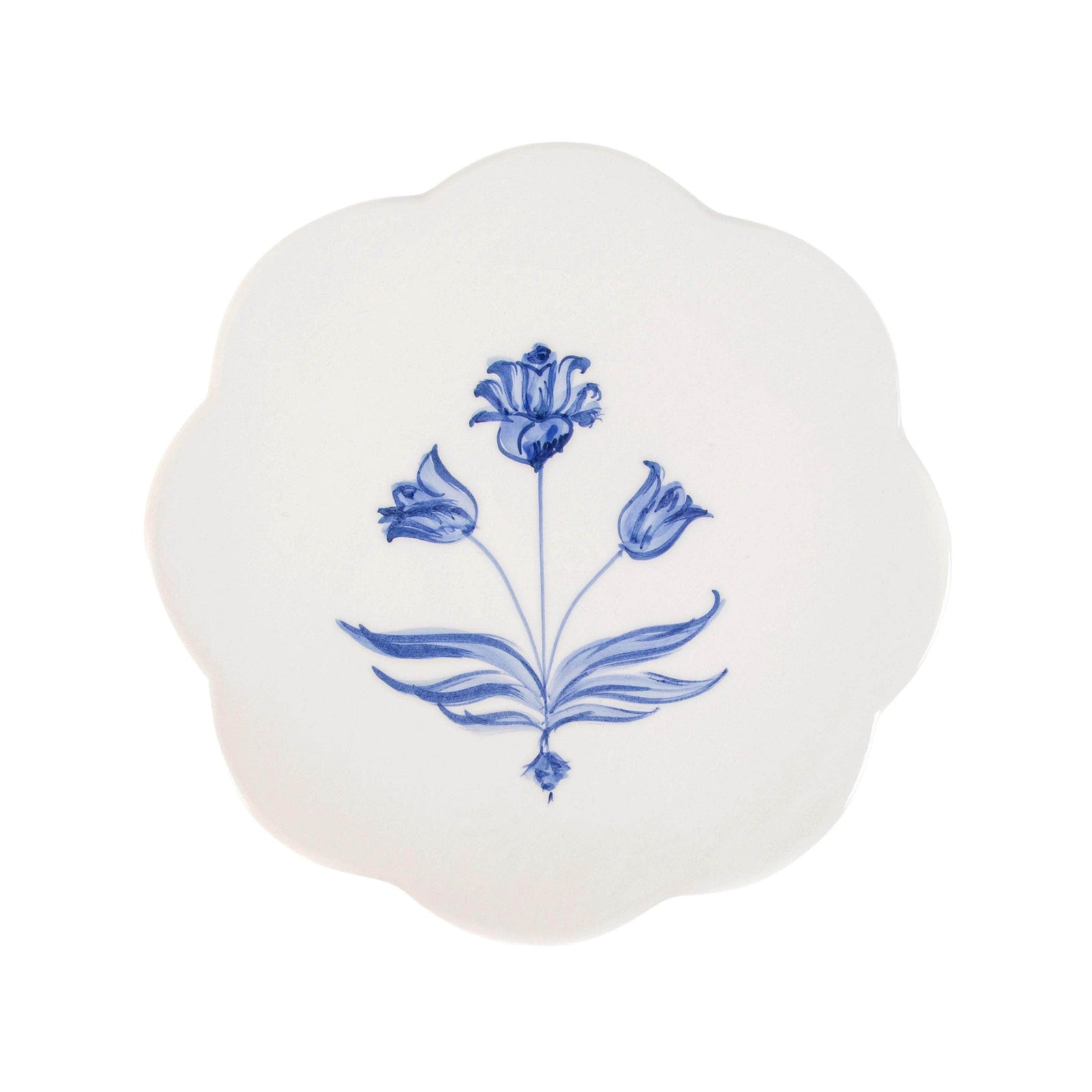 Scalloped Dessert Plates - Set of 4