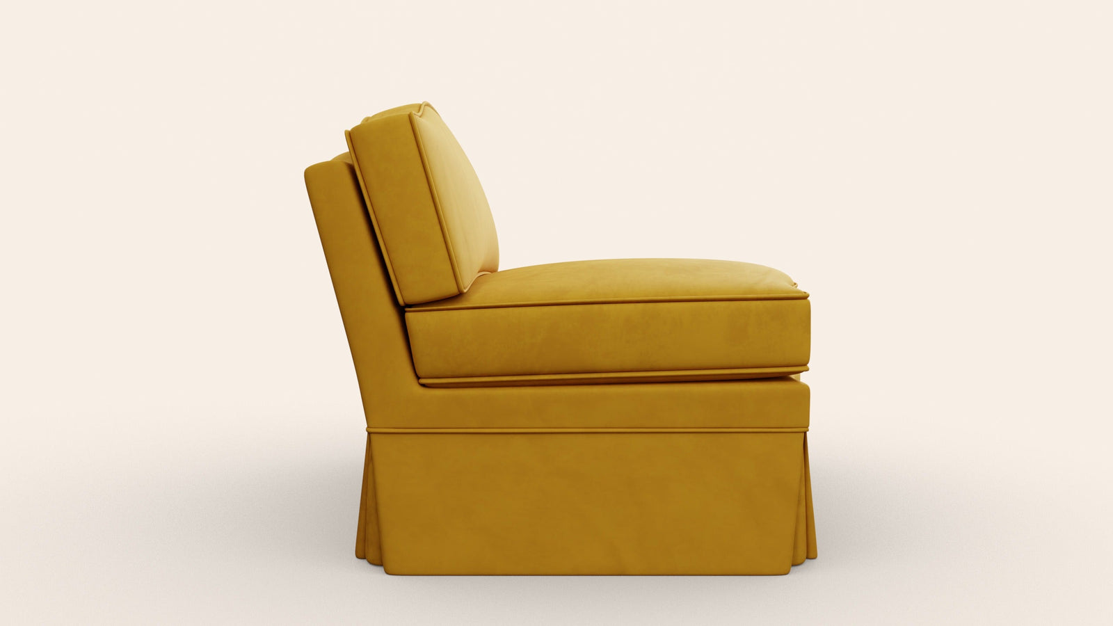 Felix Slipper Chair, Turmeric Velvet