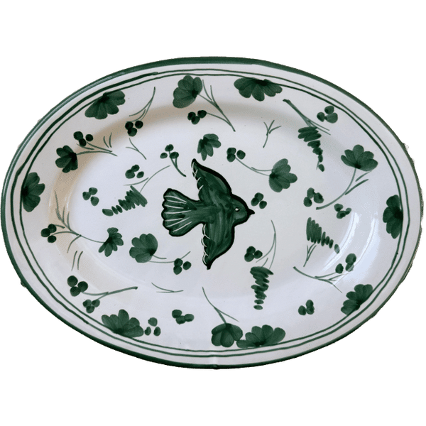 Green Colomba Oval Plattere 30 cm