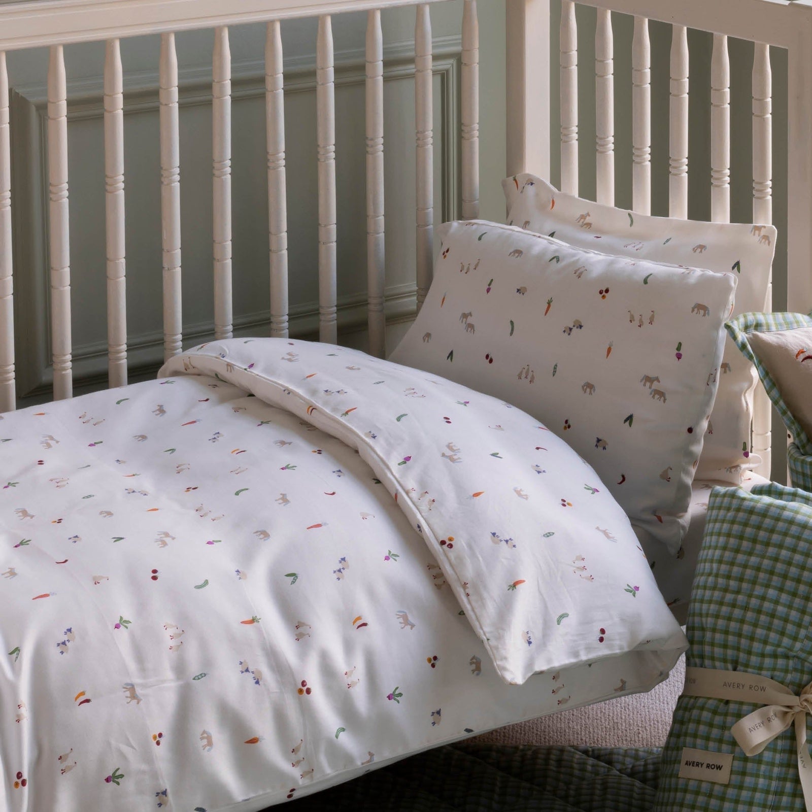 Organic Cotton Cotbed Bedding Set - Little Farm