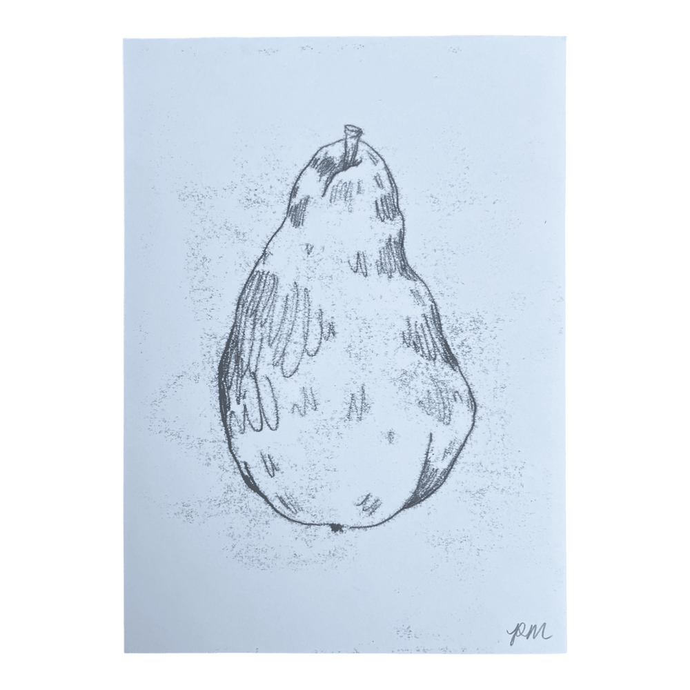 Pear Monoprint #4